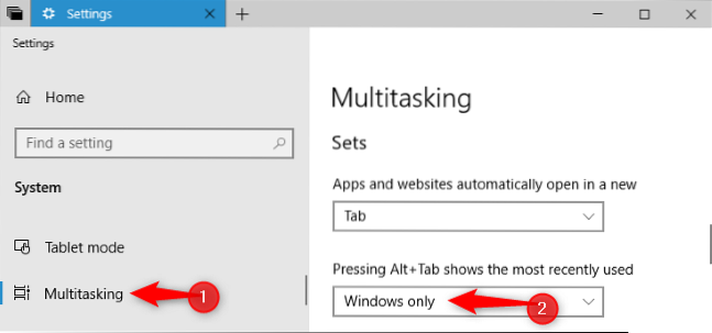 configuración de la pestaña alt de windows 10