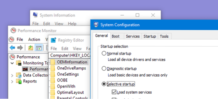 integrované diagnostické nástroje systému Windows 10