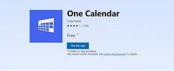descărcare aplicație calendar Windows 10