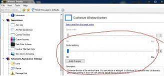 windows 10 change window border thickness