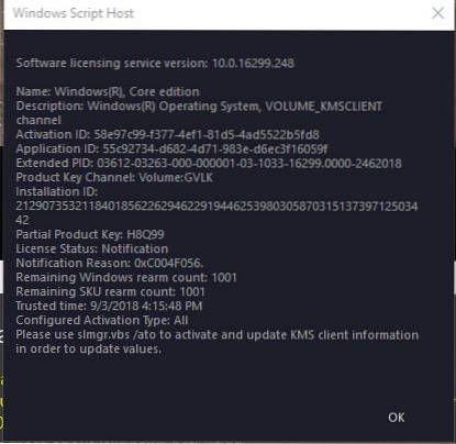 Windows 10 si è disattivato dopo la modifica dell'hardware