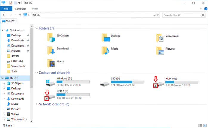 windows 10 desktop ikoner delt