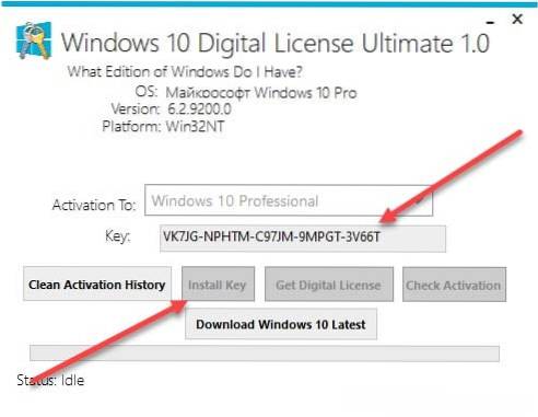 Windows 10 digitální licence