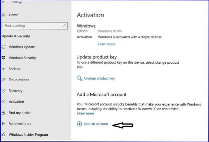 Windows 10 licenza digitale nuovo disco rigido
