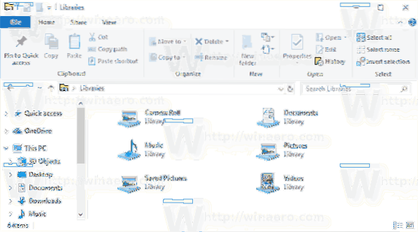 Windows 10 zakázat knihovny