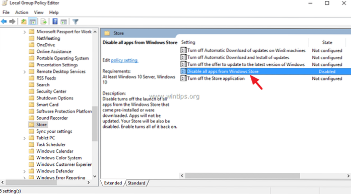 windows 10 uitschakelen windows store