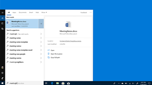 Windows 10 buscar archivo por nombre