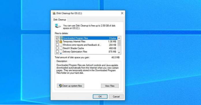 windows 10 free space on c drive