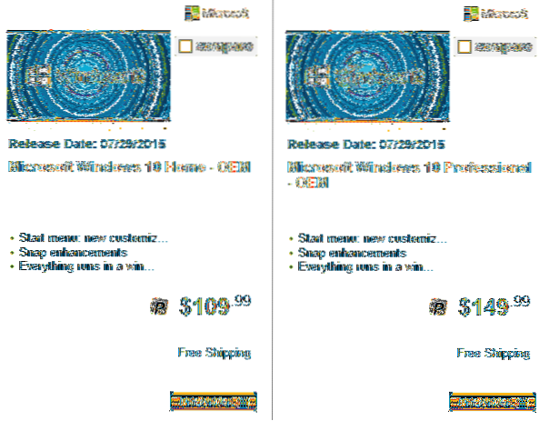 Windows 10 Home Upgrade auf Pro-Preis