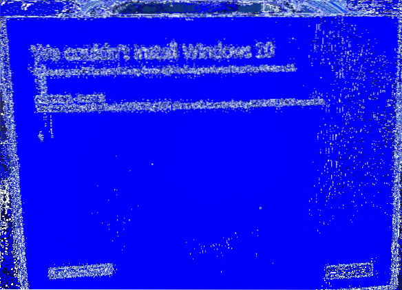 Windows 10 en el lugar de actualización falla