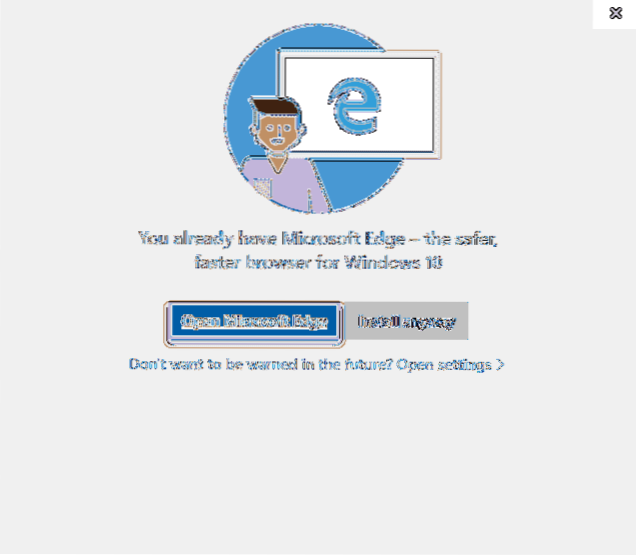 Windows 10 instalează browserul Edge