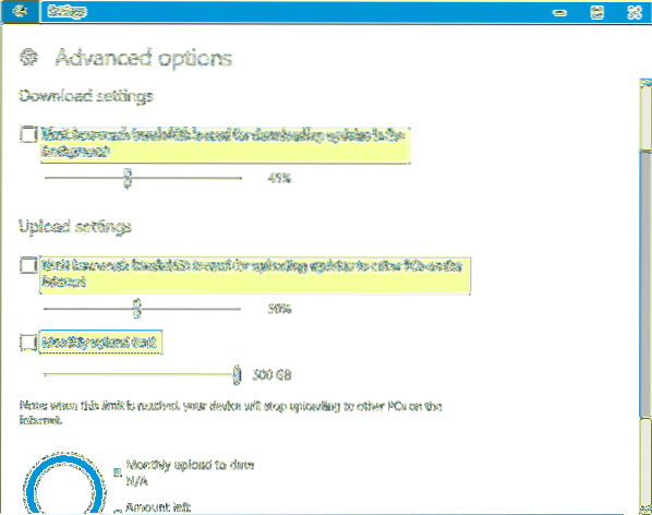 windows 10 begrænser båndbredde