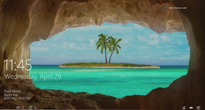 immagini della schermata di blocco di Windows 10