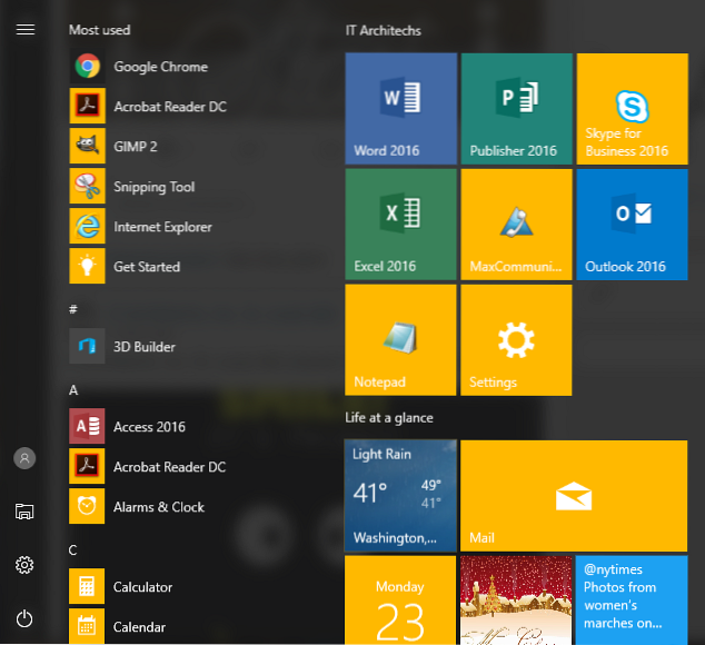 windows 10 organization tips