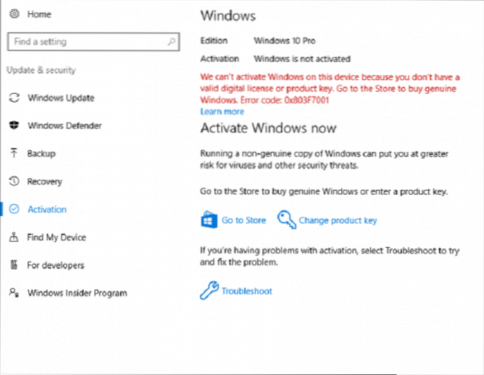 windows 10 pro anniversary update product key