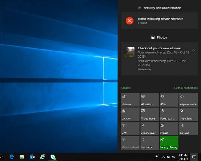 Windows 10 sidebar fortsætter med at dukke op
