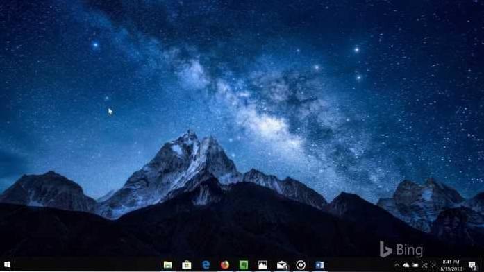Windows 10 Taskleisten-Center-Symbole