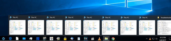 Die Vorschau der Windows 10-Taskleiste funktioniert nicht