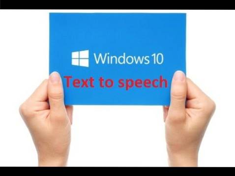 texto para fala do windows 10