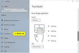 windows 10 touchpad gestures