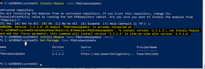 Windows 10 Update Powershell