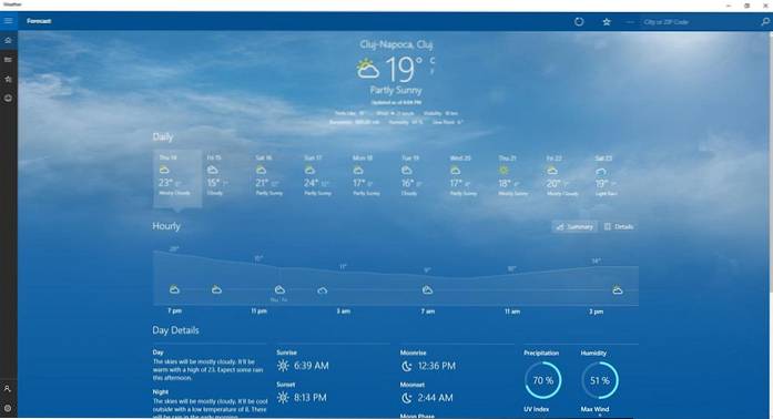 Windows 10 fundal desktop vreme