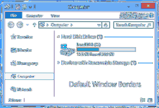 Windows 10 Fensterrahmen unsichtbar