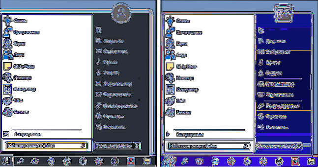 menu di avvio di Windows 7 per Windows 10