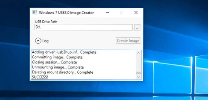 windows 7 usb 3 image creator