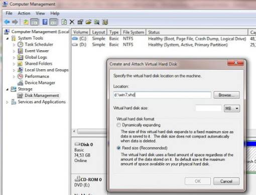 Windows 7 war das erste Client-Betriebssystem mit VHD-Unterstützung. richtig oder falsch