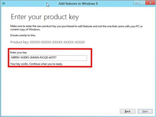 Windows 8.1 nainstalujte produktový klíč