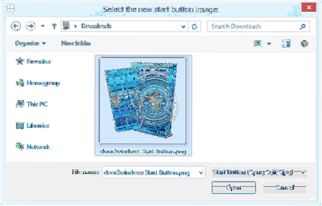windows 8.1 start button changer