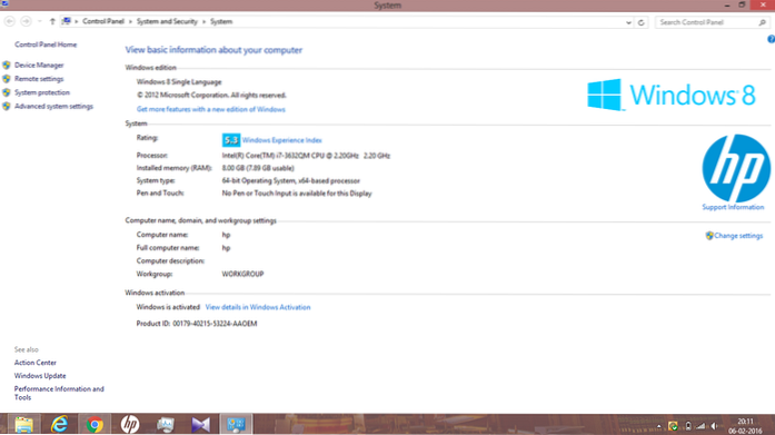 Windows 8 jeden jazyk 8.1 aktualizace