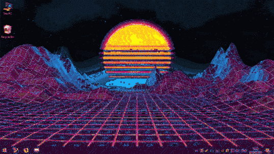 GIF animado de fundo da área de trabalho do Windows