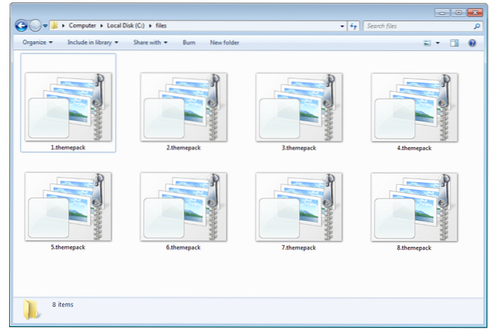 soubor Windows Desktop Theme Pack