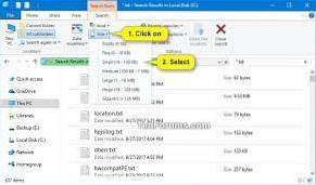windows explorer search syntax