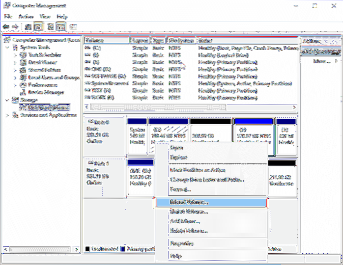 windows breiden systeempartitie uit