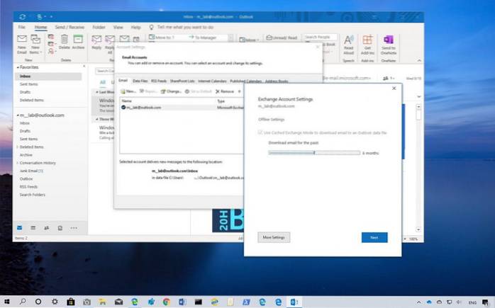 windows mail ladda ner alla e-postmeddelanden