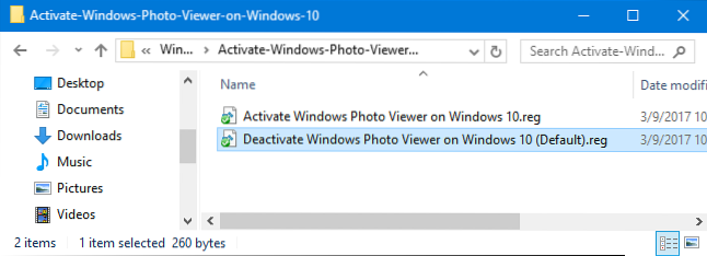 visionneuse de photos windows reg