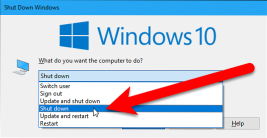 redémarrage de Windows Server 2016 sans installer les mises à jour