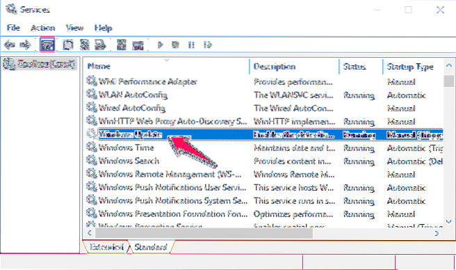 cache di aggiornamento di Windows pulita
