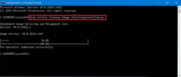 Limpeza do Windows 10 da pasta Winsxs