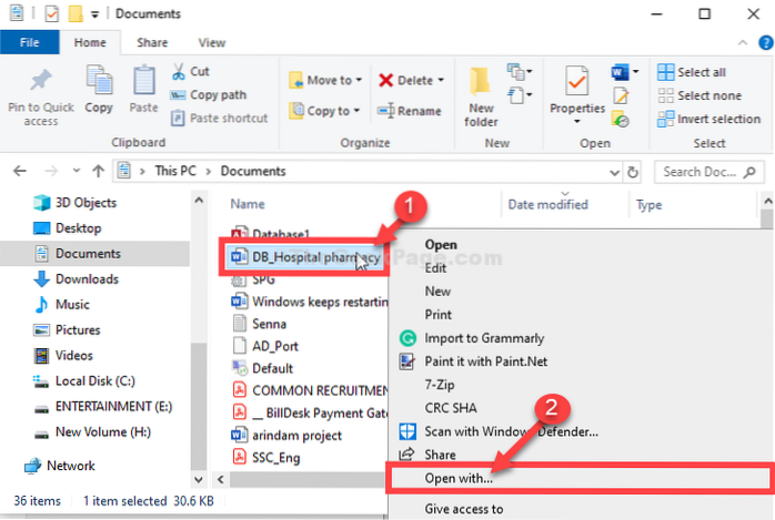 word template thumbnails not showing