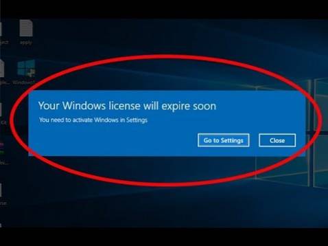 platnost vaší licence Windows brzy vyprší
